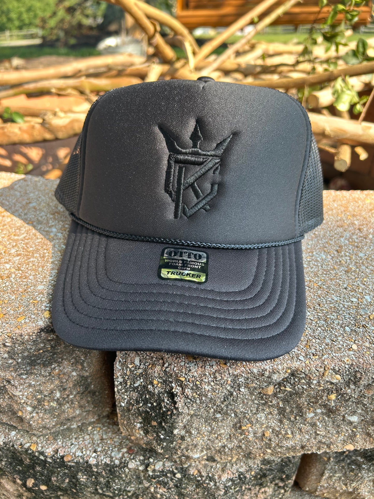 Black on Black Kingdom Over Culture Logo Hat